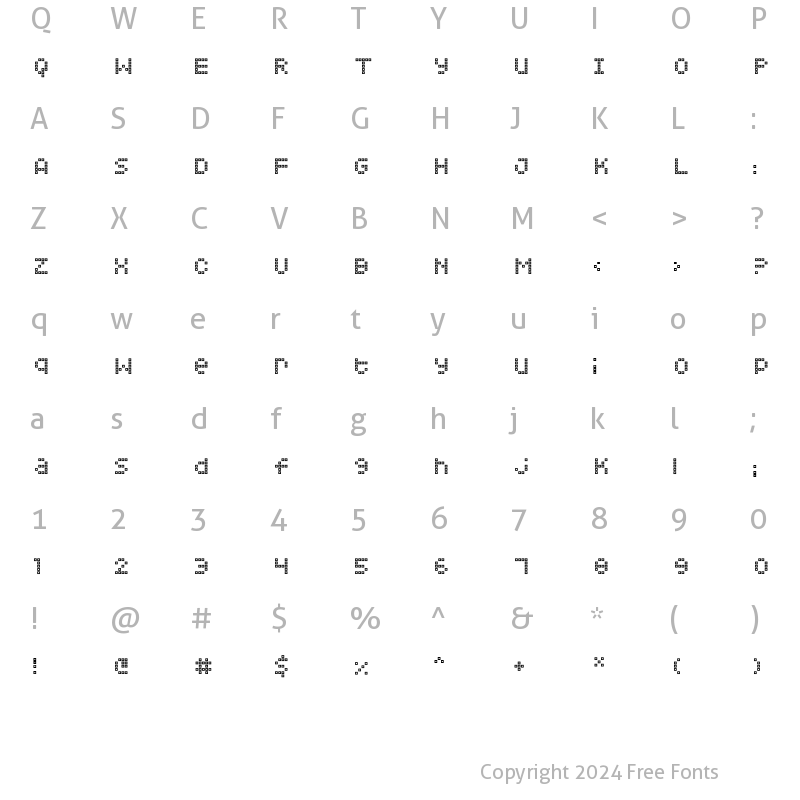 Character Map of Squarodynamic 07 Regular