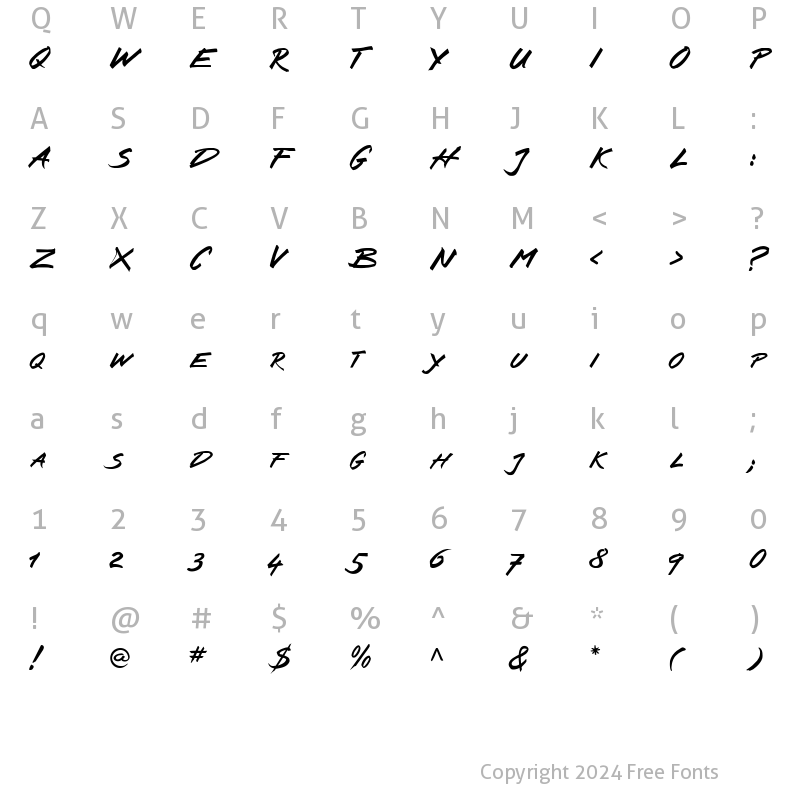 Character Map of Squickt Plain SmallCaps Regular