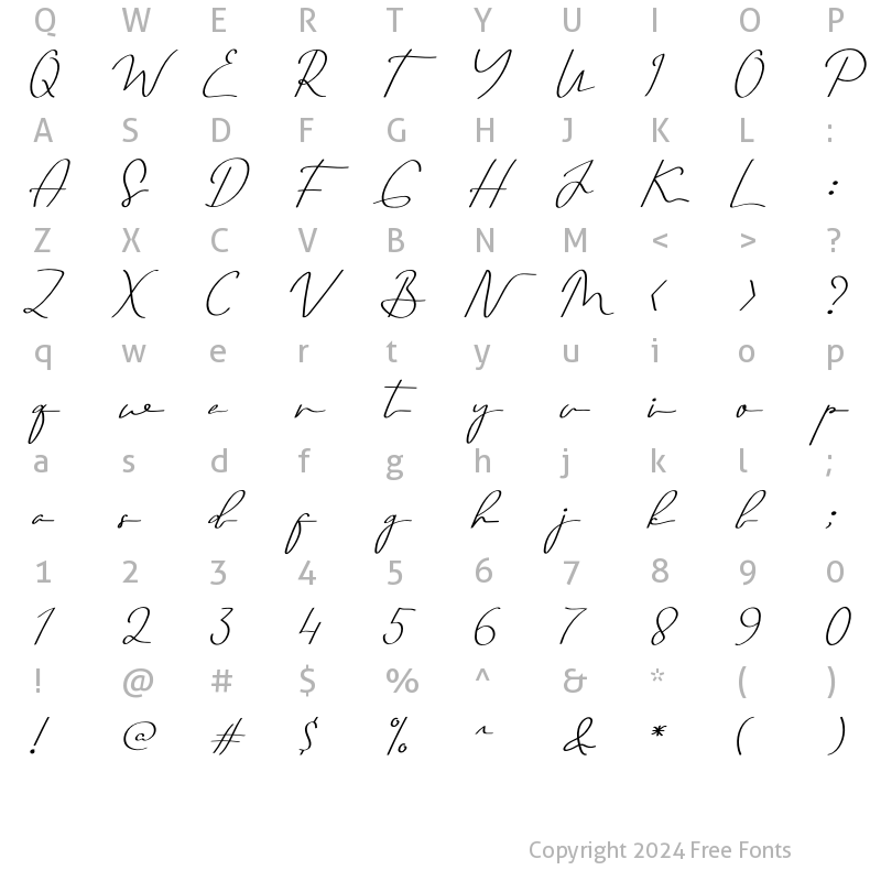 Character Map of Squirel Boys Regular