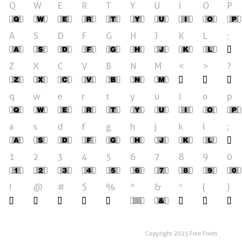 Character Map of StagTickets Regular