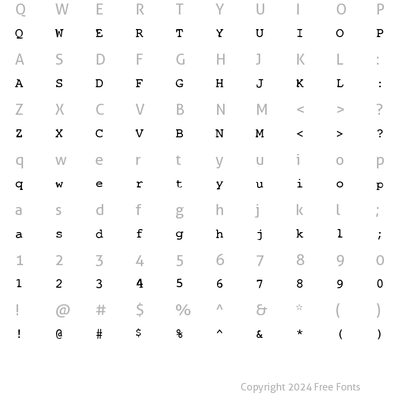 Character Map of STALKER2 Regular