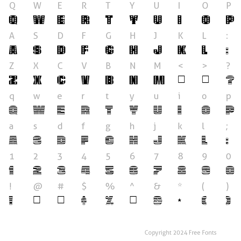 Character Map of STANLEY Regular