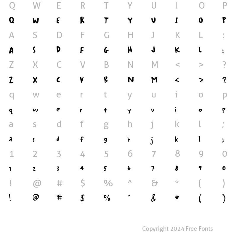 Character Map of StantonICG Medium