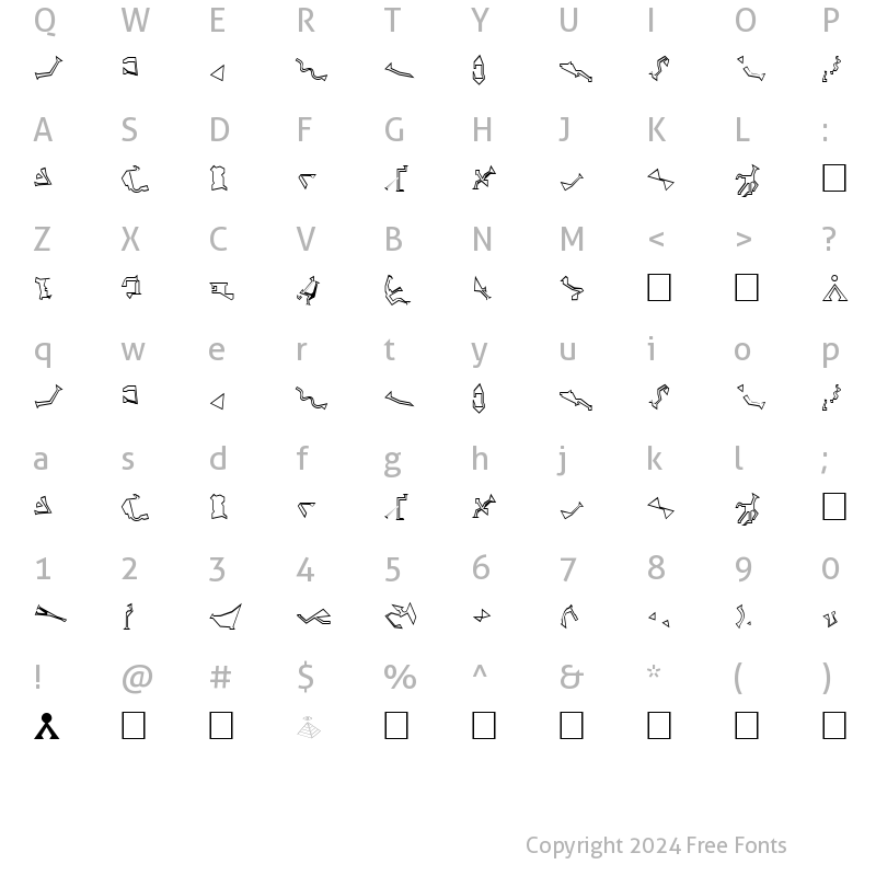 Character Map of Stargate SG1 Go ald Normal