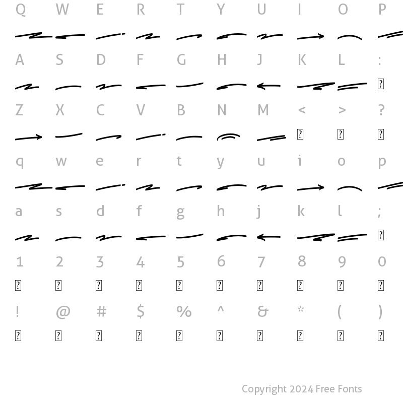 Character Map of Stargod Swash Regular