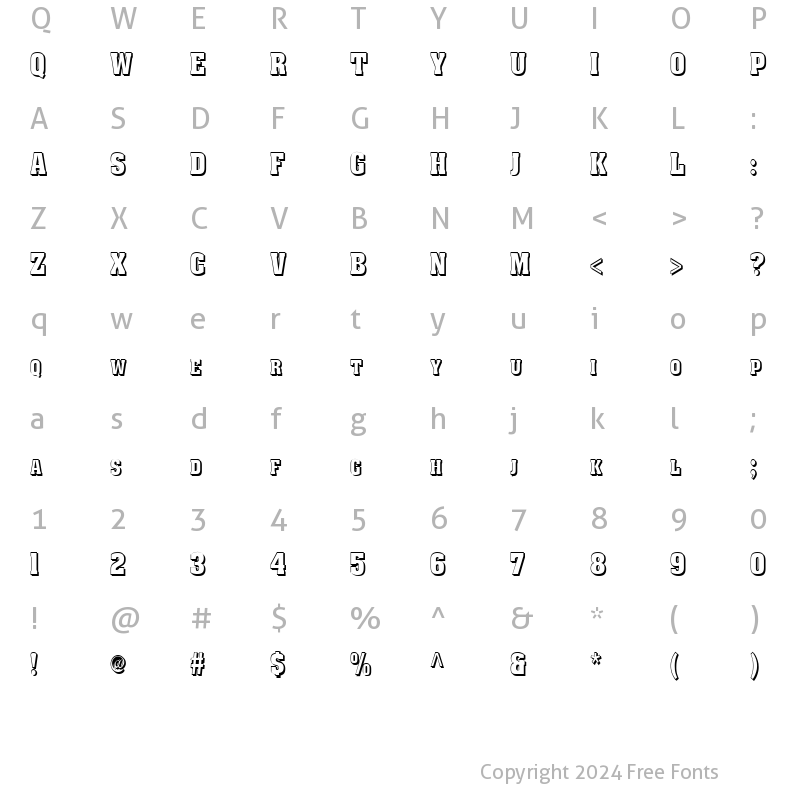 Character Map of State Shadow Normal