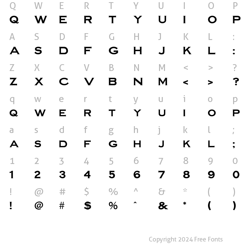 Character Map of Steelman Regular