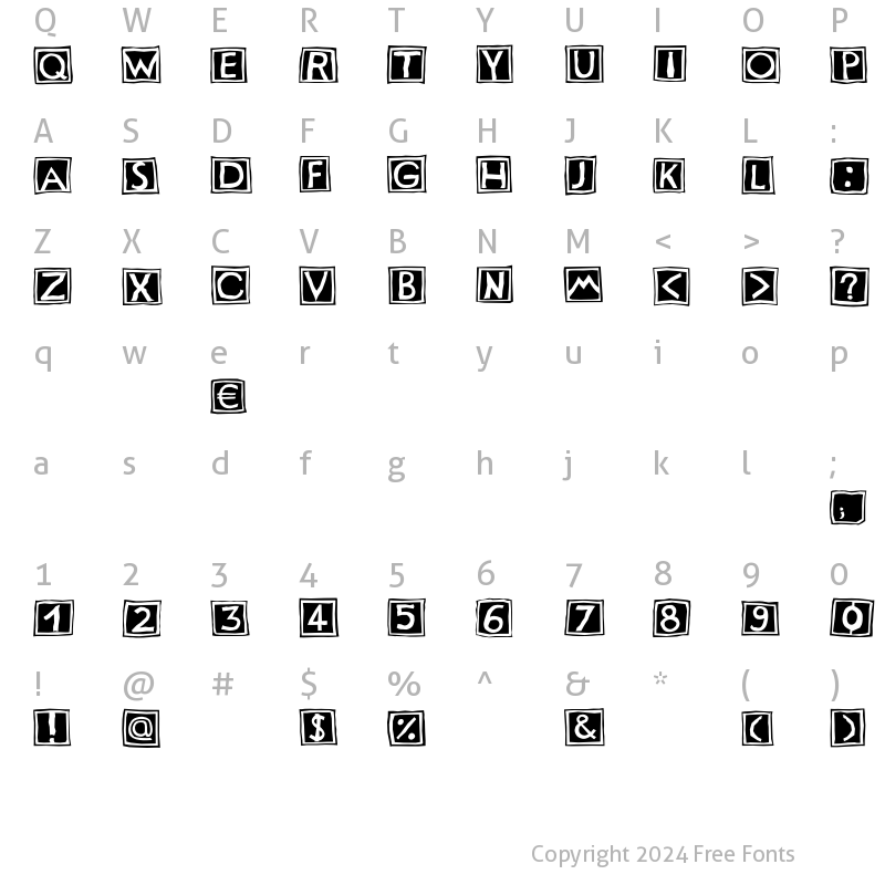 Character Map of Stempel LT Std 2