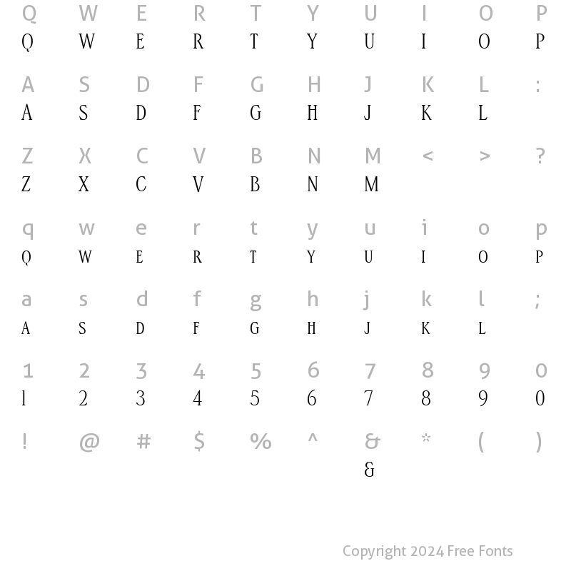 Character Map of SteppITC-MediumSC xPDF Regular