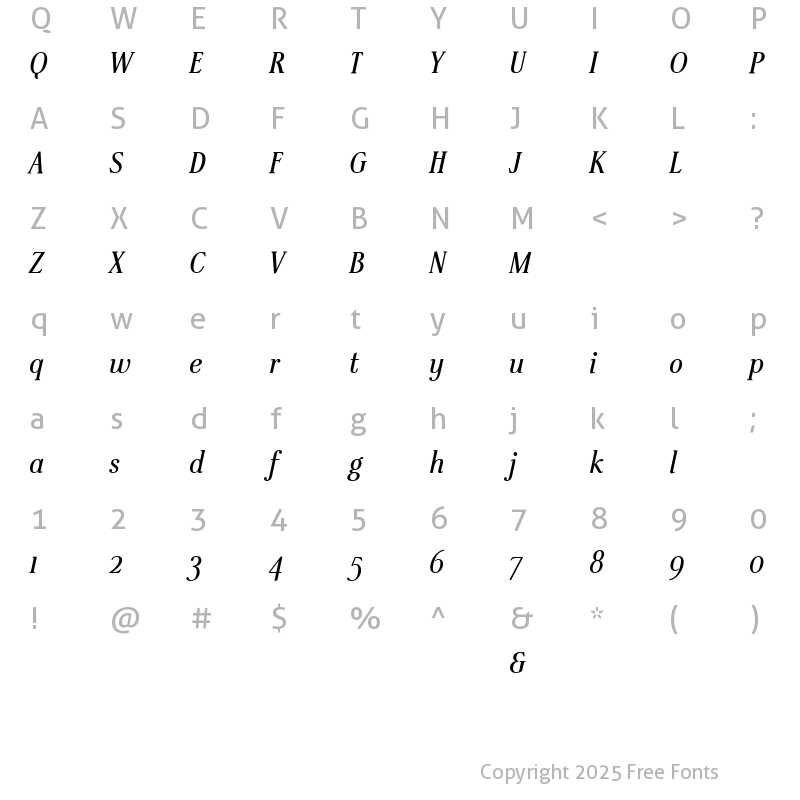 Character Map of SteppITCStd-BoldItalic xPDF Regular