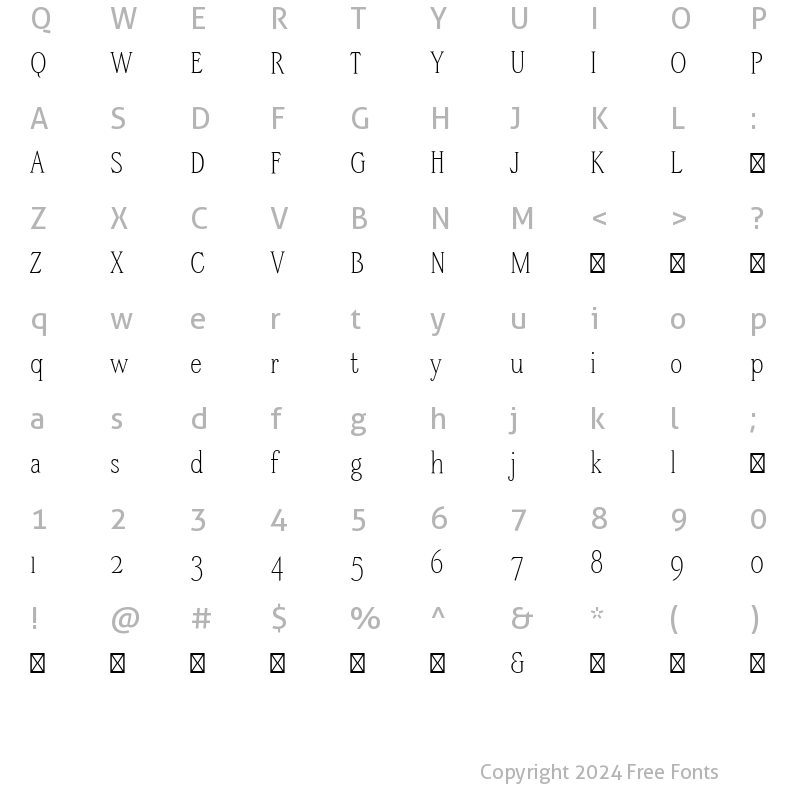 Character Map of SteppITCStd-Light xPDF Regular