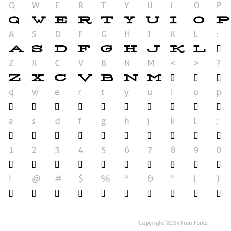 Character Map of Stereo Normal