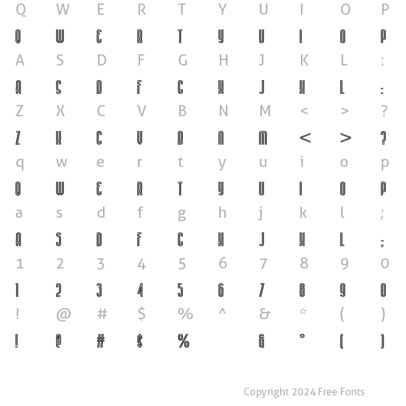 Character Map of Stereovolna Regular