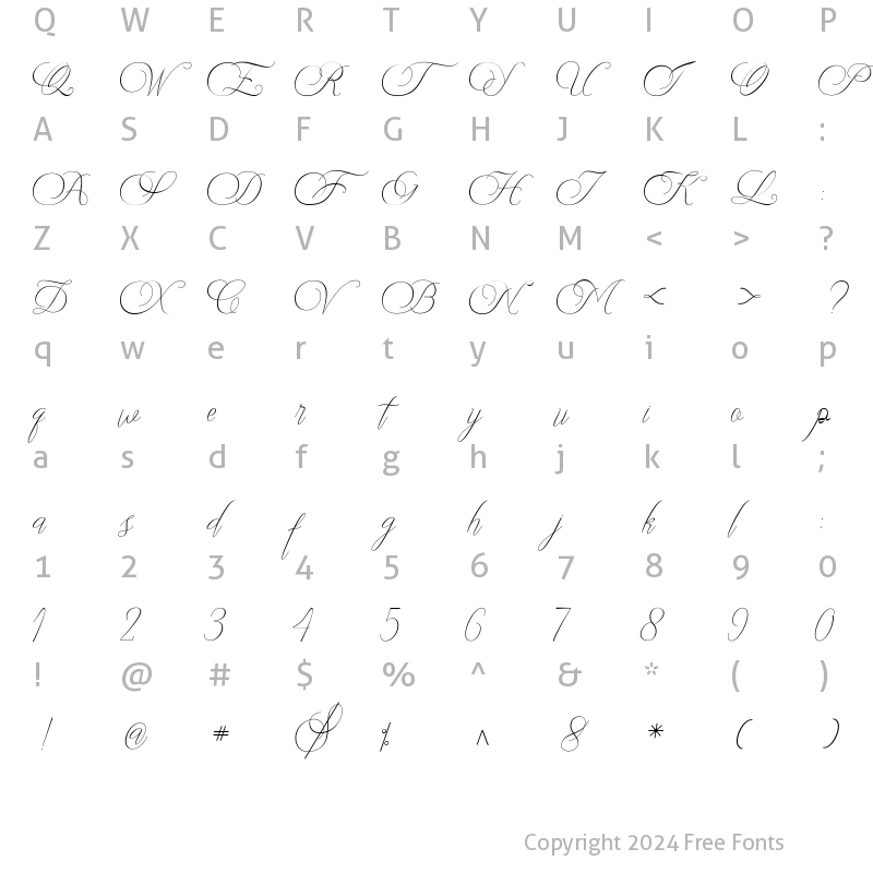 Character Map of Stingkie Regular