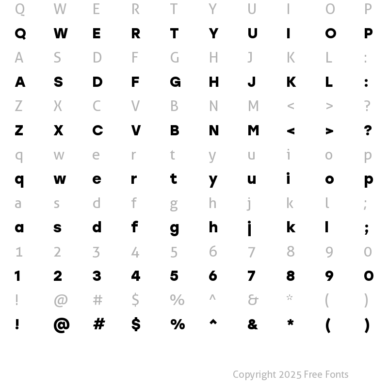 Character Map of Stolzl Bold