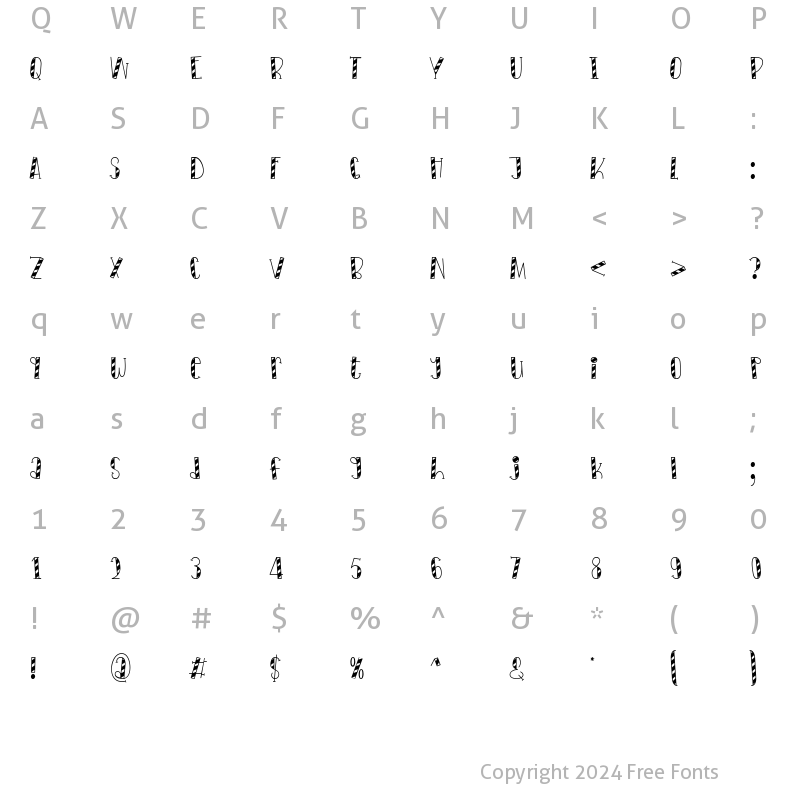 Character Map of Stories Christmas Regular