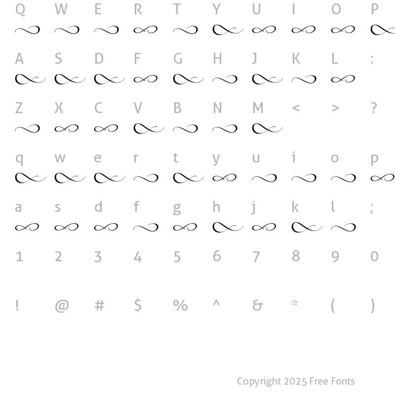 Character Map of Stranggi Swash