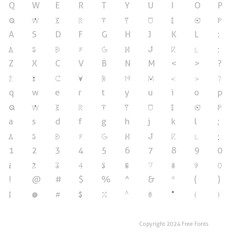 Character Map of Structure Regular