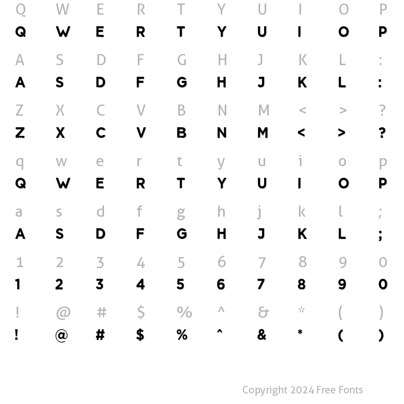 Character Map of Structure Shadow