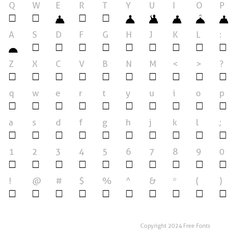 Character Map of Studio Audience Normal