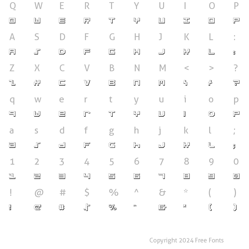 Character Map of Stuntman Shadow Shadow