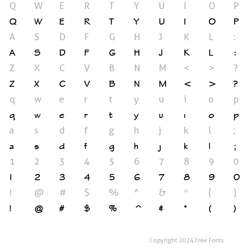 Character Map of Stylus ITC TT Bold