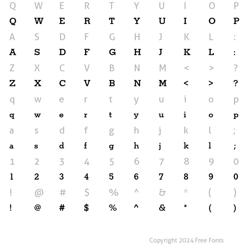 Character Map of StymieEF Bold