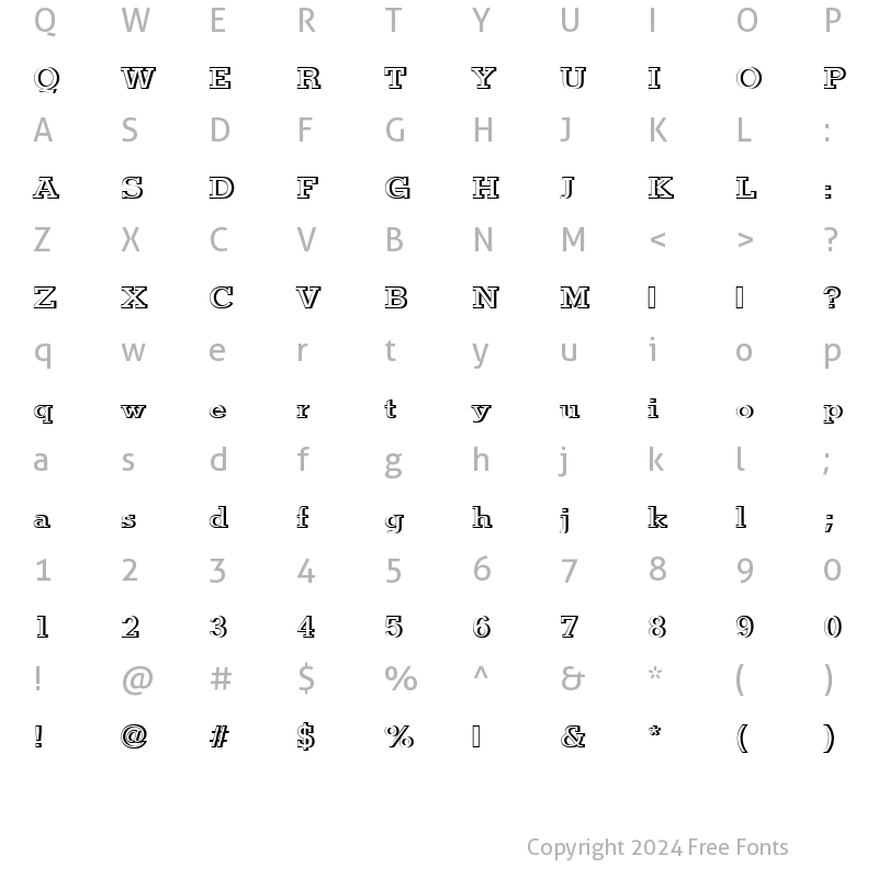 Character Map of StymieTMedRe1 Regular