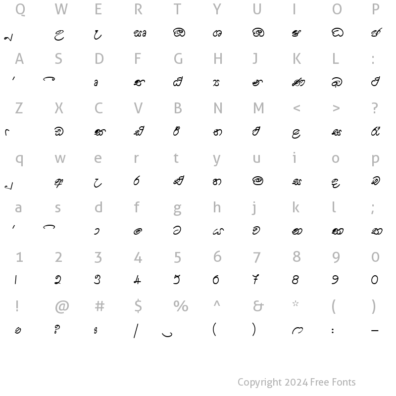 Character Map of Su_Eesha Normal