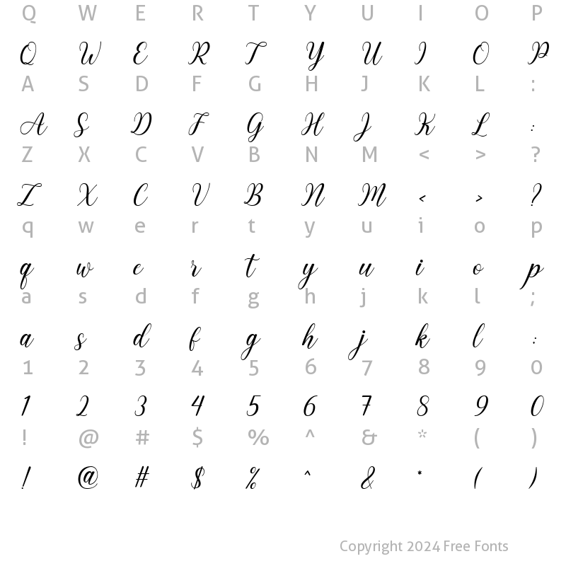 Character Map of subyan Regular