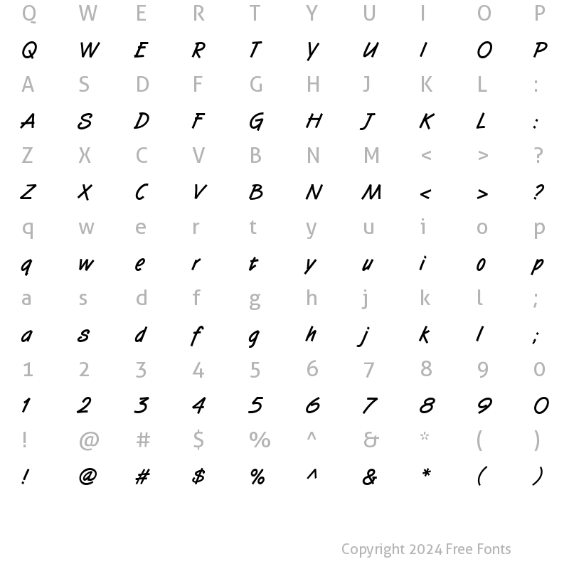 Character Map of SuccotashHmkBlack Regular