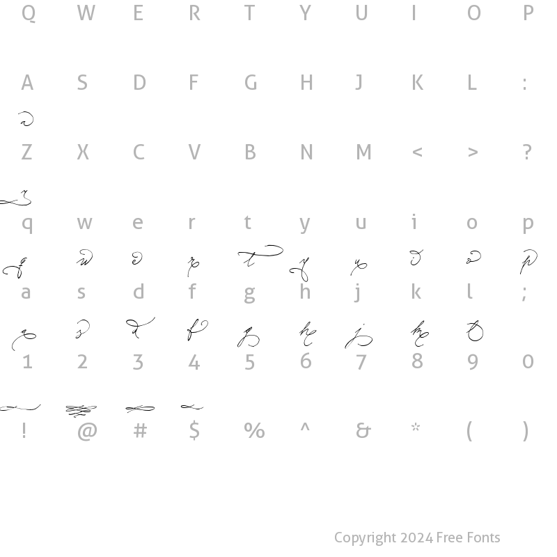 Character Map of Sudestada Ends Regular