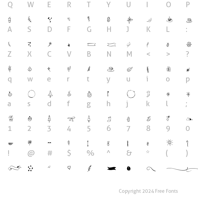 Character Map of Sugar Cake Extra