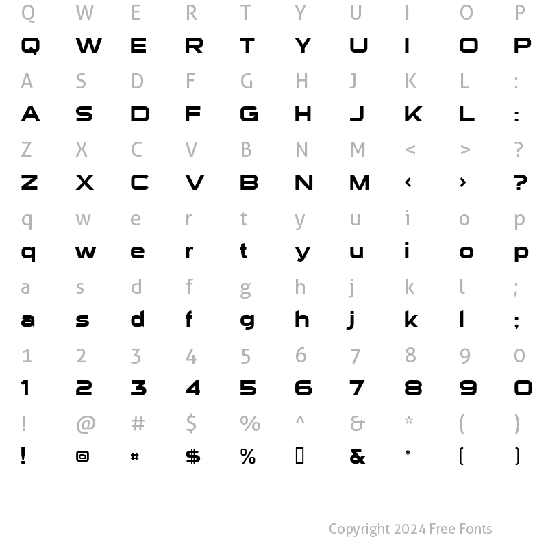 Character Map of Sui Generis Regular