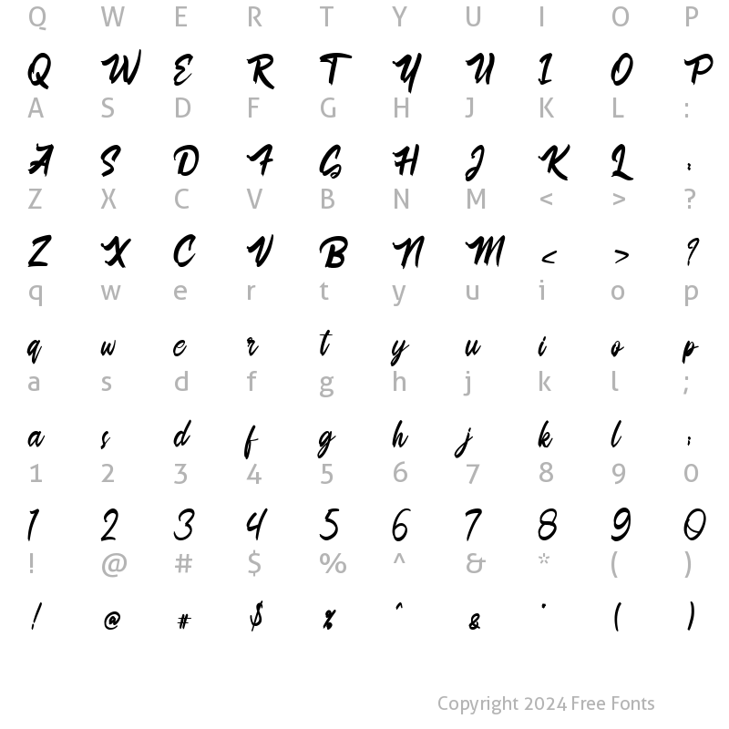 Character Map of Sulaiman Regular