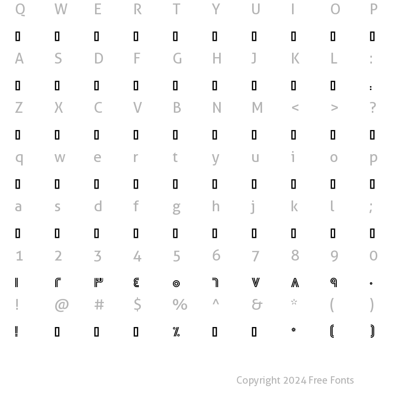 Character Map of Sultan Adan 2Line Bold