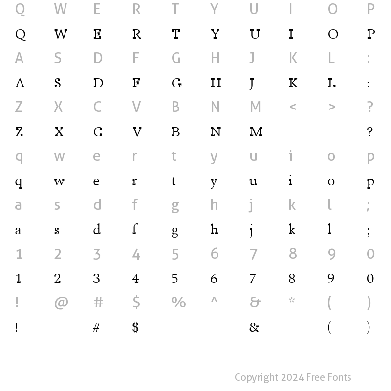 Character Map of Sumer Medium