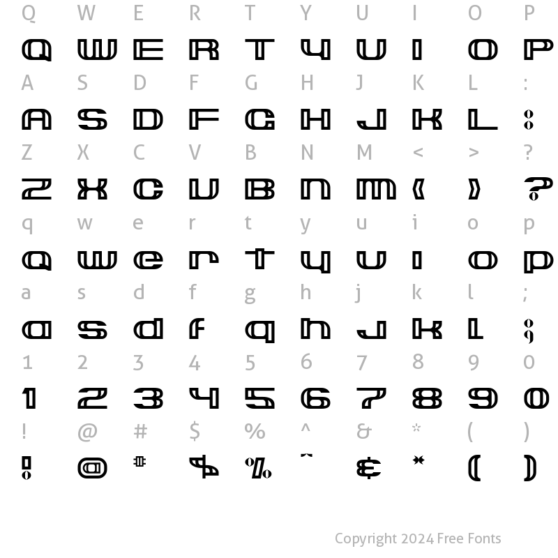 Character Map of Suncatcher Regular