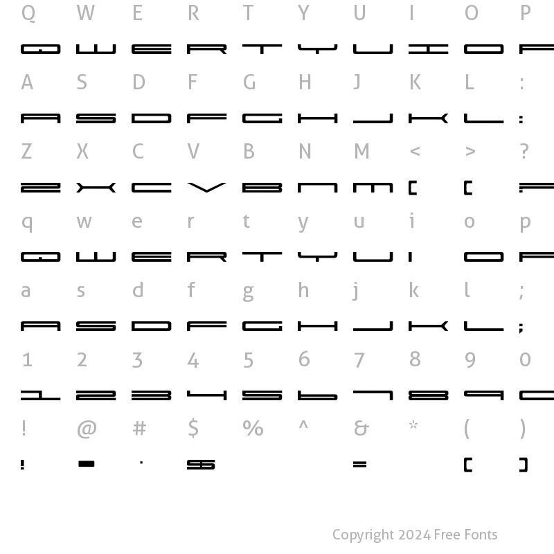 Character Map of Super Ultra 911 Regular