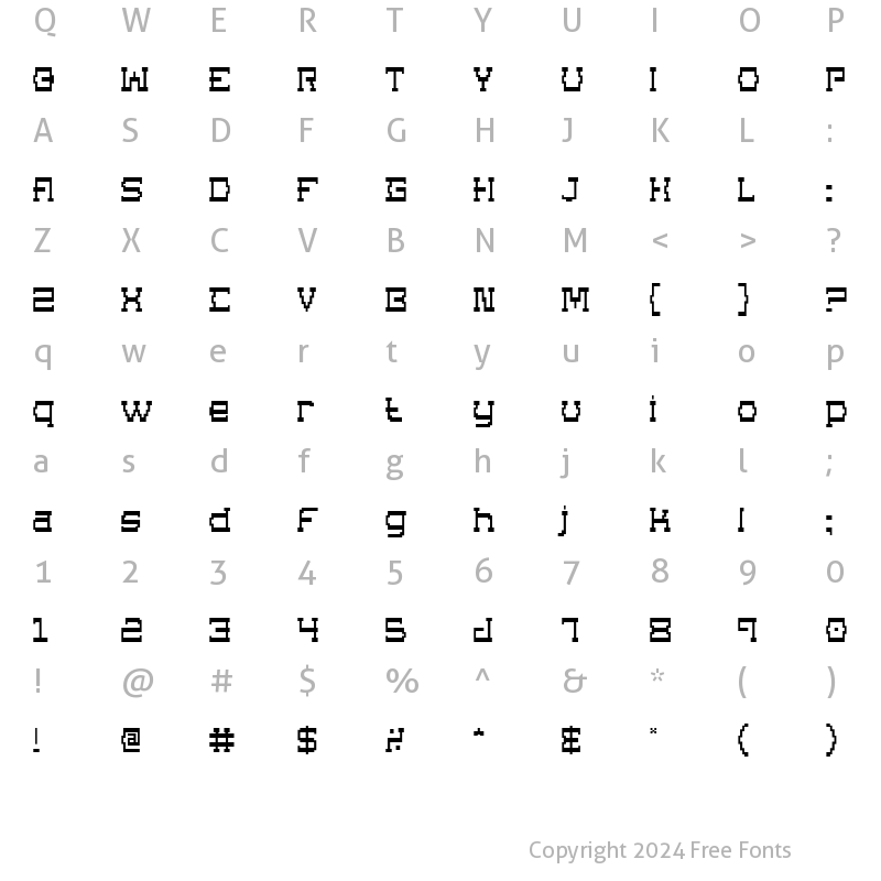 Character Map of Superago Regular