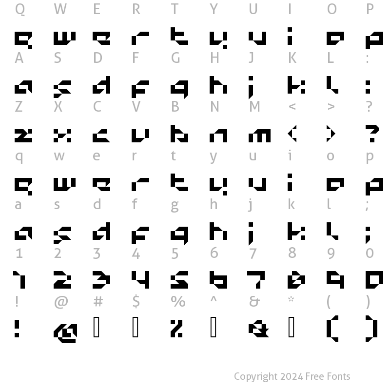 Character Map of superload Regular