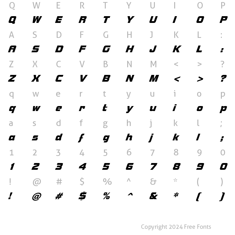 Character Map of SuperMother Plain Regular