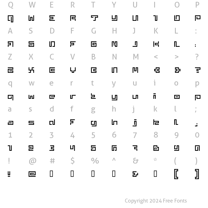 Character Map of superphunky Regular