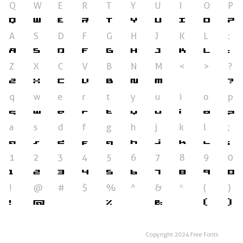 Character Map of supersimple _fat supersimple _fat