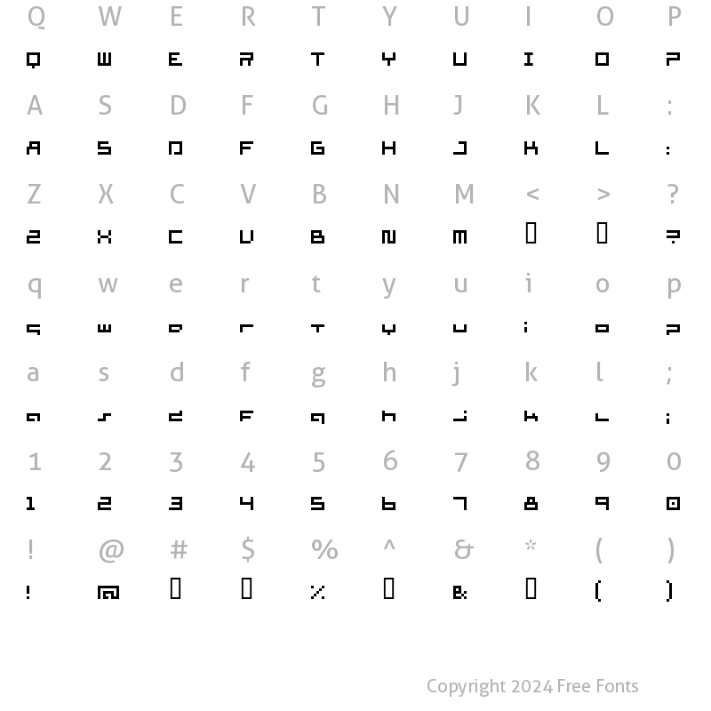 Character Map of supersimple _regular