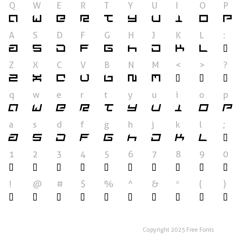 Character Map of suplex Regular