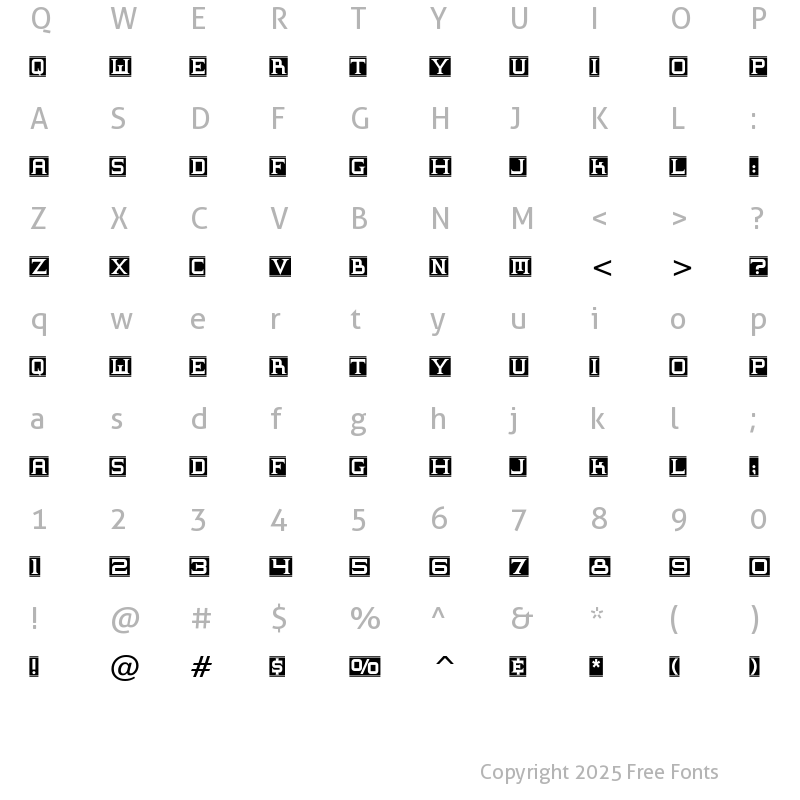 Character Map of Supremaganda BTN Banner Regular