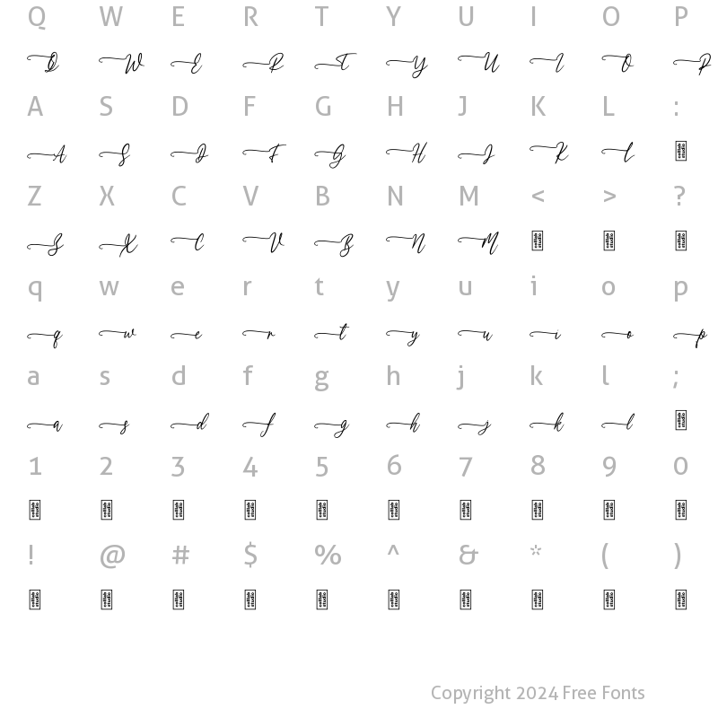 Character Map of Sweetfrance Swash One Regular