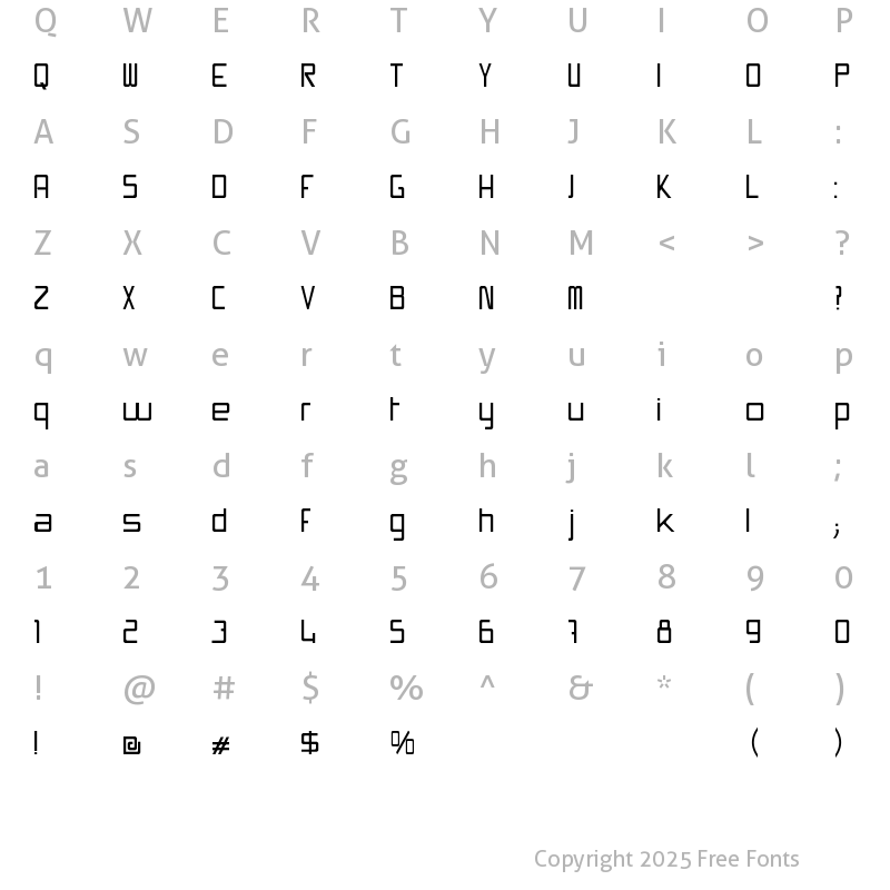 Character Map of Swissmade Regular