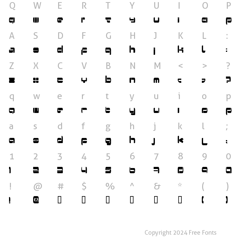 Character Map of Switzerland Regular